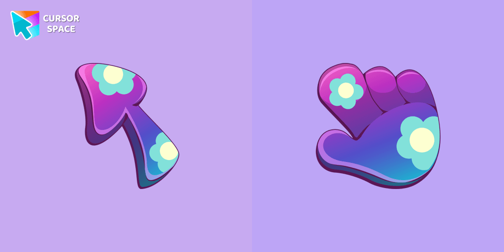 Floristic cursor cursor pack